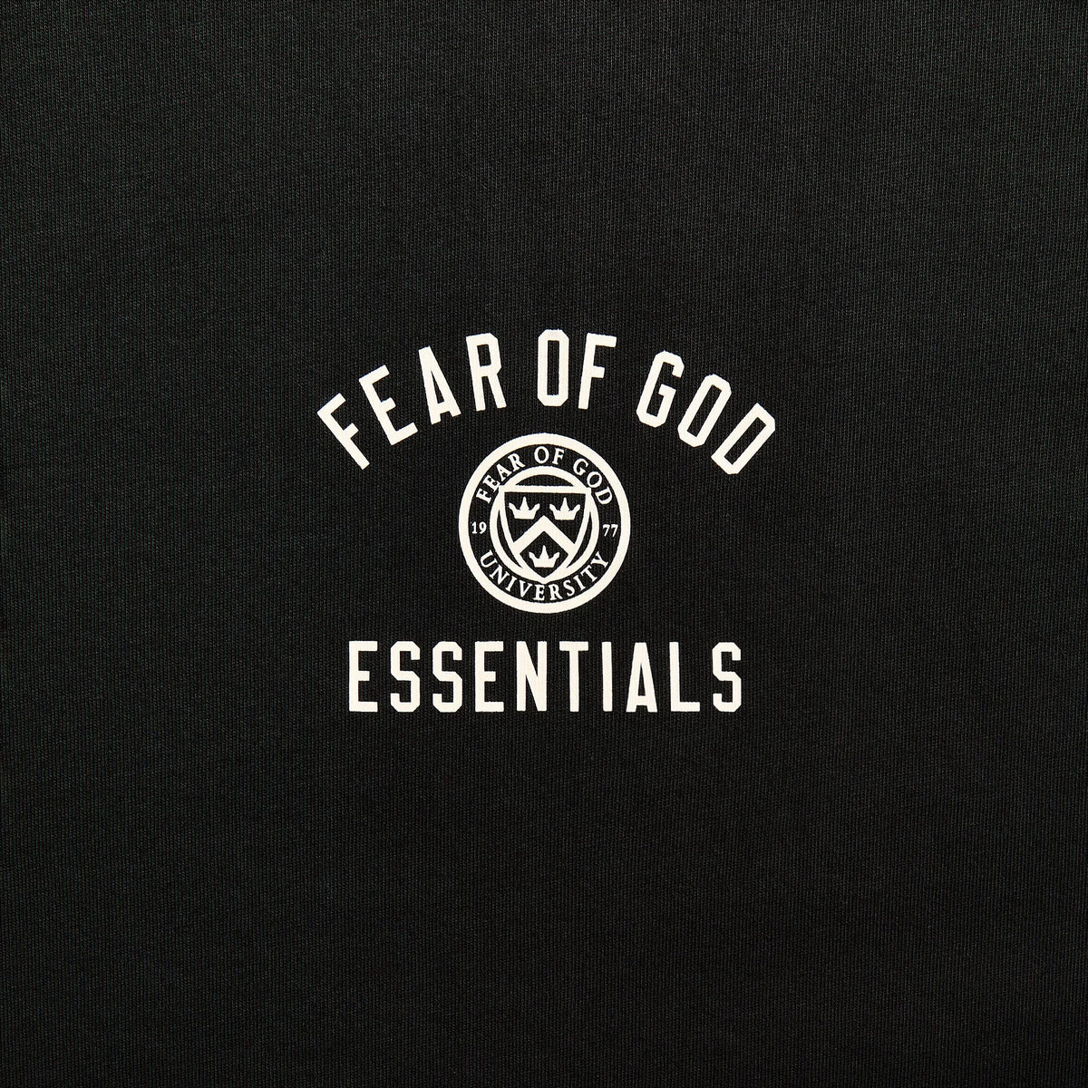 Essentials Jersey Crewneck Tee - Black