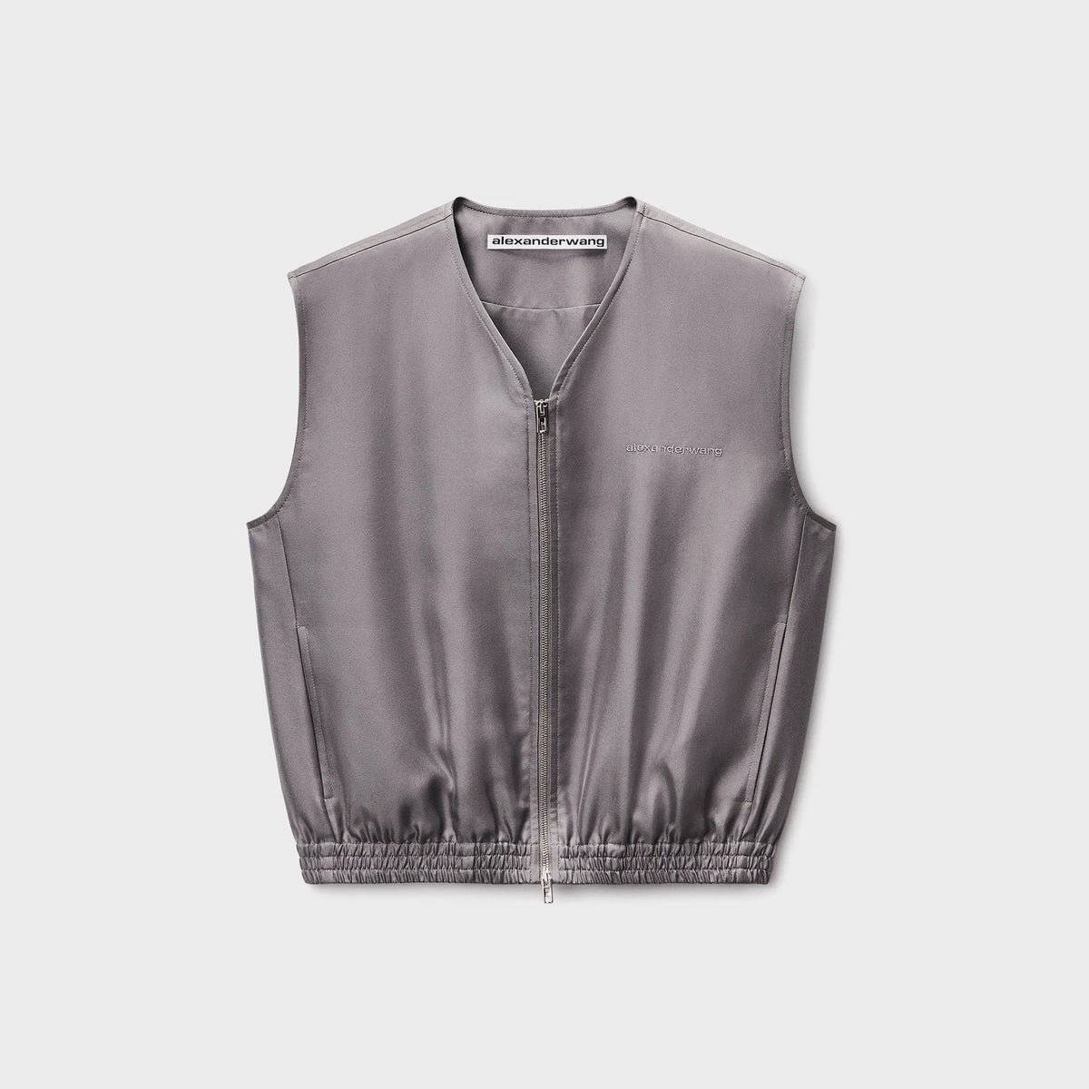 Alexander Wang Cropped Vest - Steel Grey