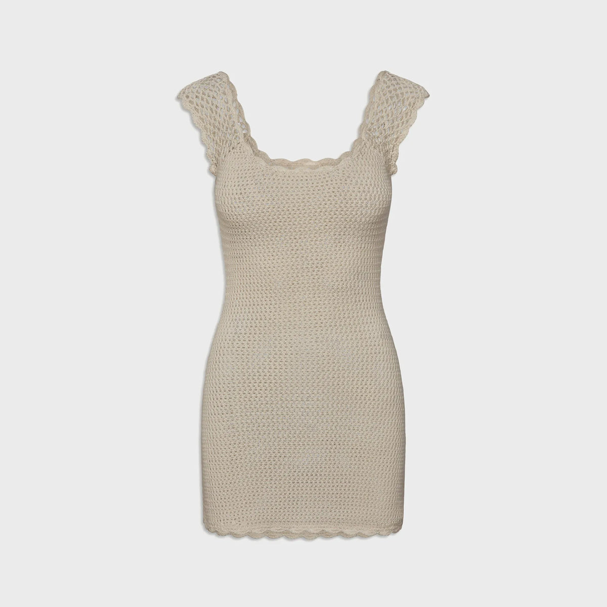 Frankies Bikinis Kai Crochet Mini Dress - San Dollar