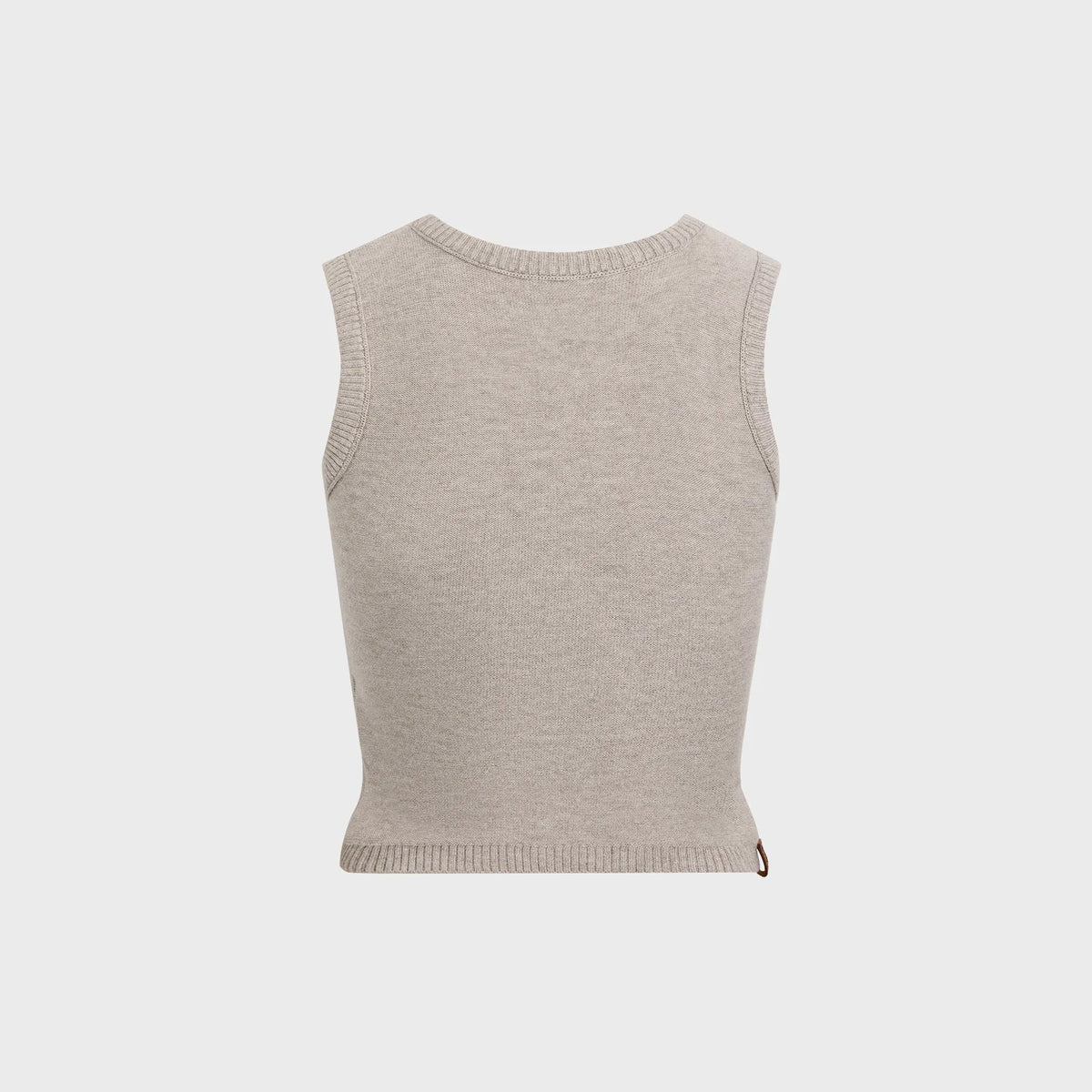 Isa Boulder Inverse Crop Top - Light Grey