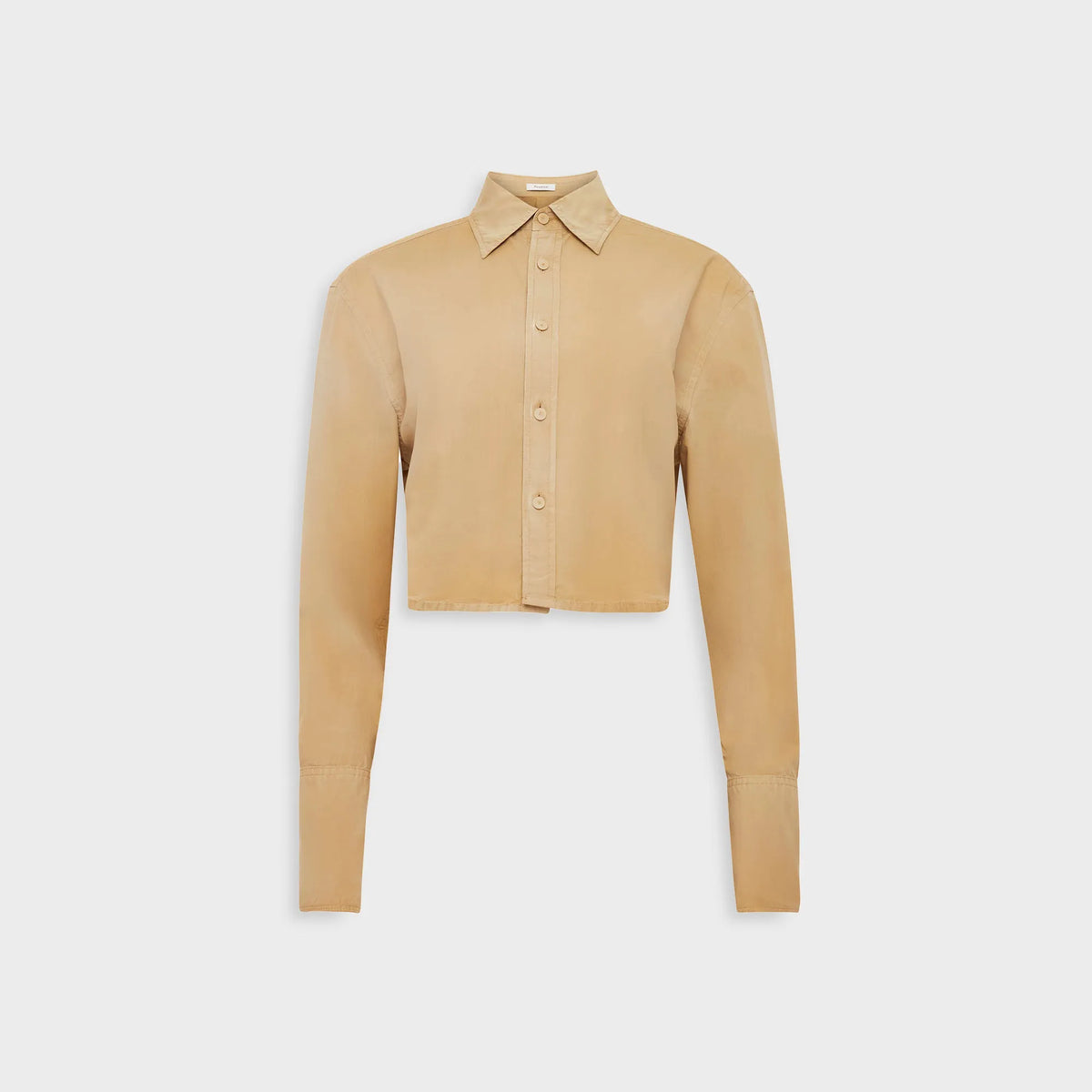 JW Anderson Garment Dye Cropped Shirt - Light Tobacco
