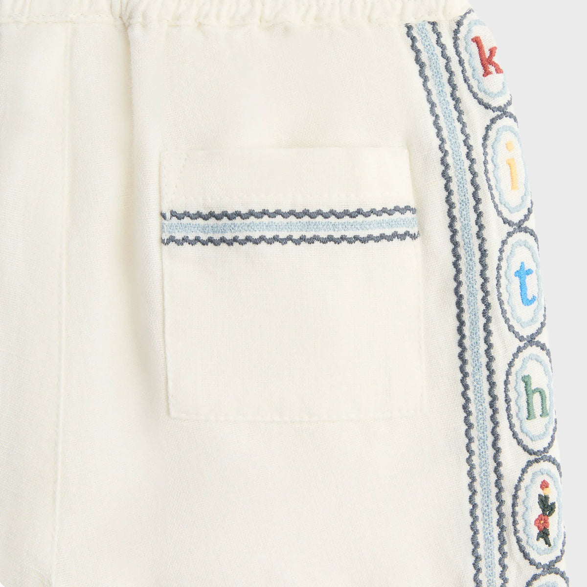 Kith Baby Novelty Embroidered Thompson Short - Silk