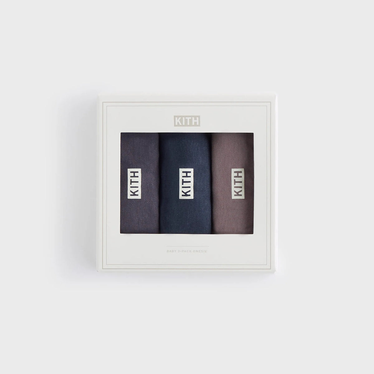 Kith Baby Palette 3-Pack Bodysuit - Battleship