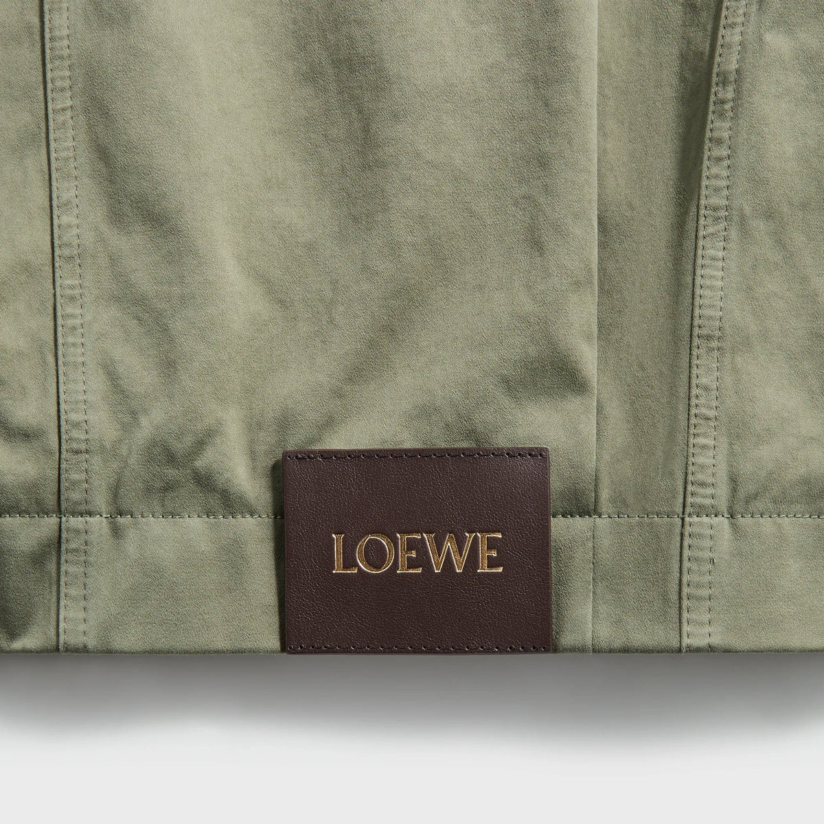 Loewe Belted Jacket - Khaki Green