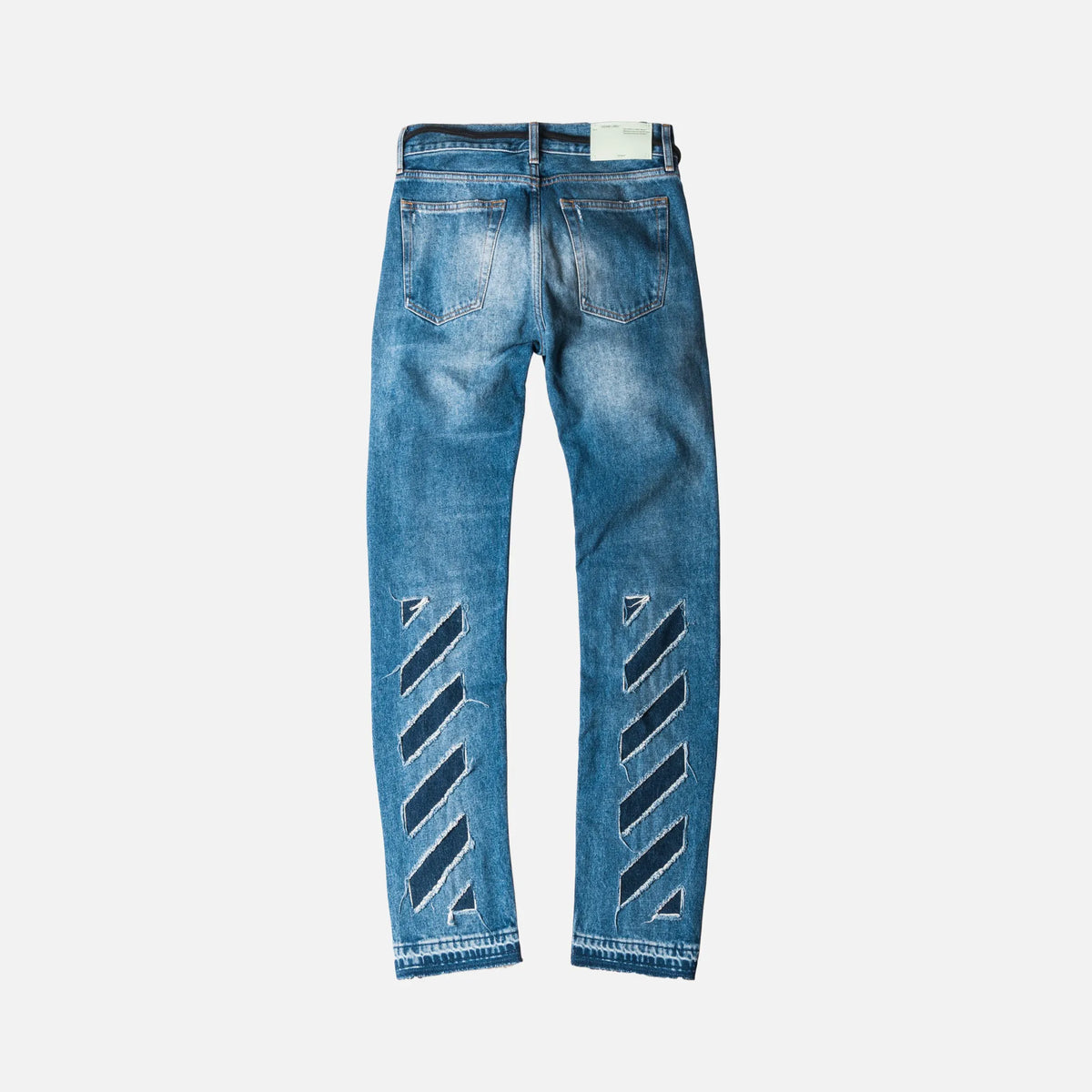 Off-White Diags Window Skinny 5-Pocket Denim Pant - Vintage Wash