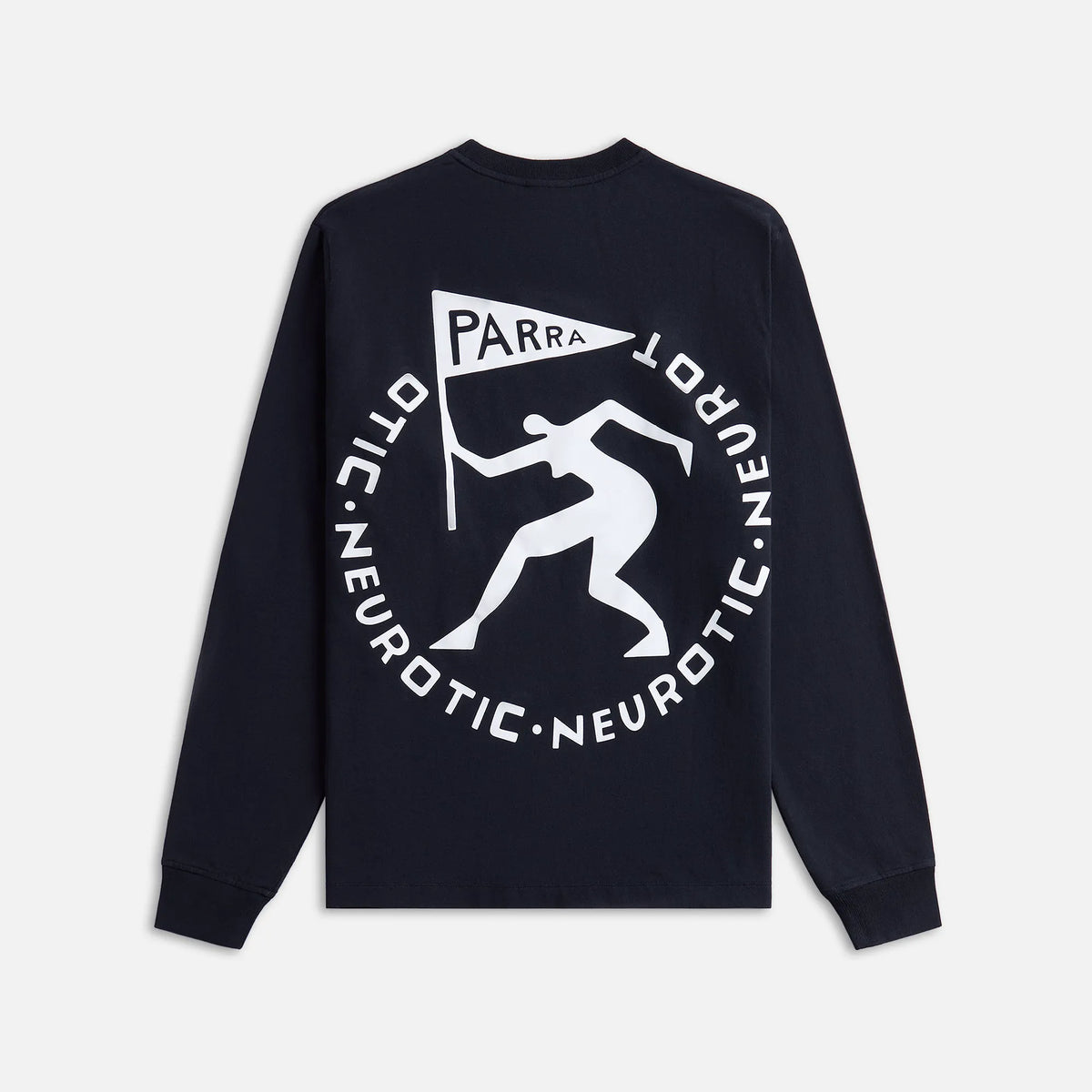 by Parra Neurotic Flag Long Sleeve Tee - Black
