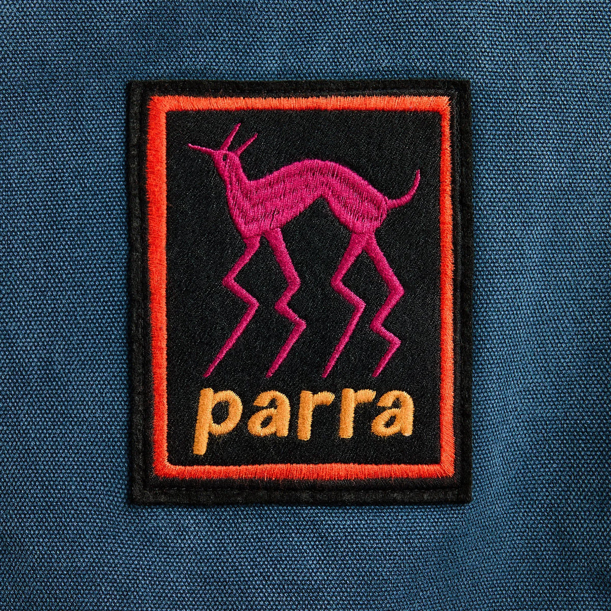 by Parra Skull Stalker Varsity Jacket - Washed Blue