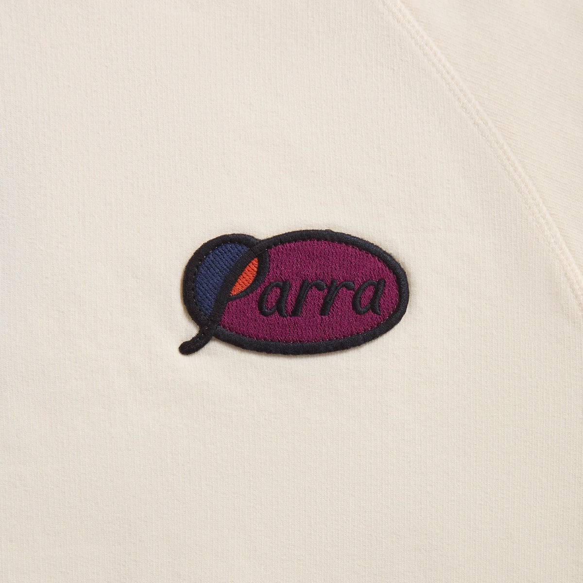 by Parra Circled Script Logo Hooded Sweatshirt - Off White