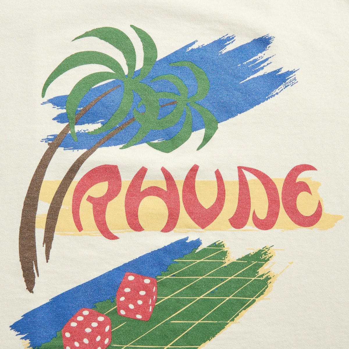 Rhude Roulette Tee - Vintage White