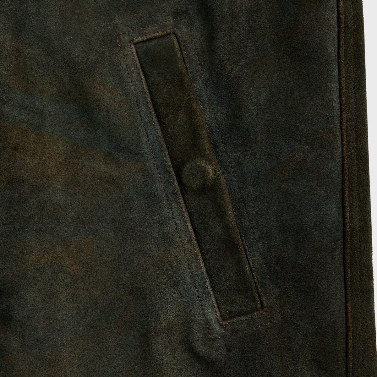 Rick Owens Suede Brad Jacket - Indigo