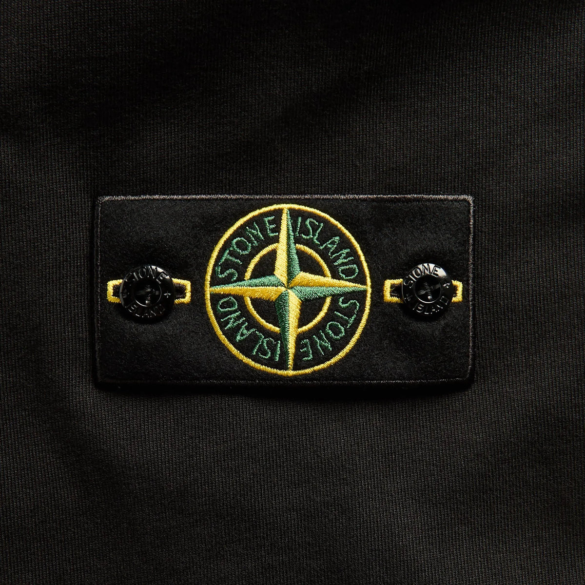 Stone Island Heavy Organic Cotton Crewneck Sweatshirt - Black