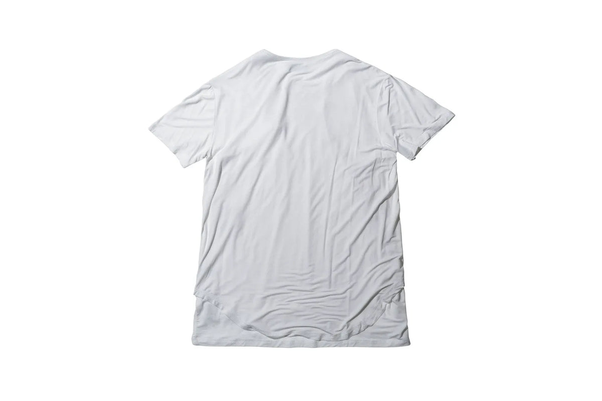 Stampd Double Layer Scallop Tee - White