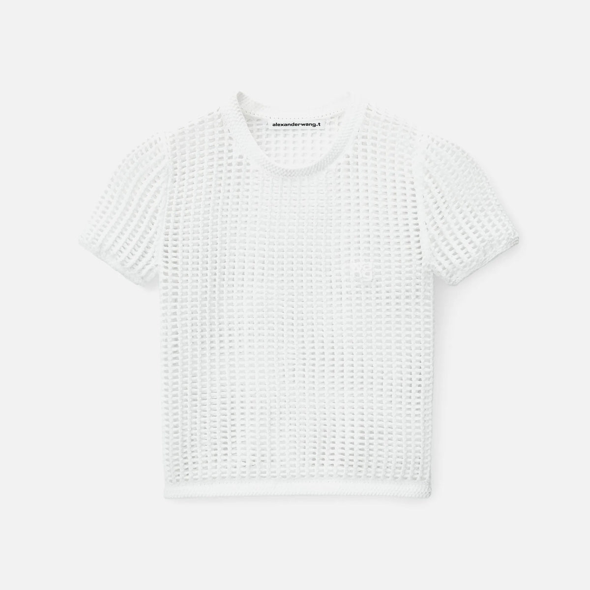 Alexander Wang Cropped Knit Tee - White