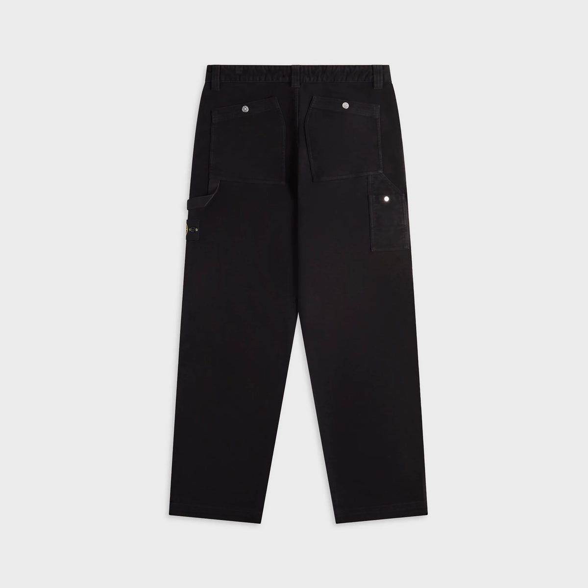 Stone Island Cotton Moleskin Trousers - Black