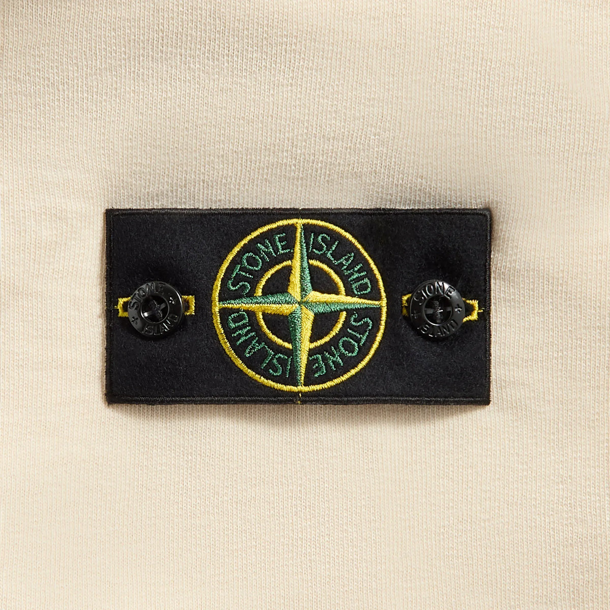 Stone Island Malfile Fleece Garment Dyed Old Effect Zip Hoodie - Biege