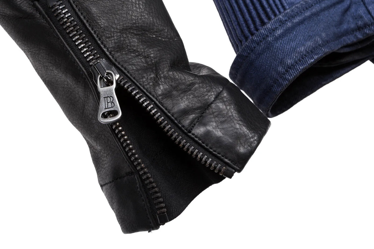 Pierre Balmain Moto Jacket - Navy / Black