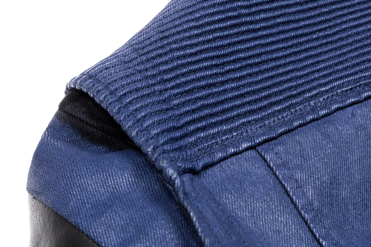 Pierre Balmain Moto Jacket - Navy / Black