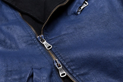 Pierre Balmain Moto Jacket - Navy / Black