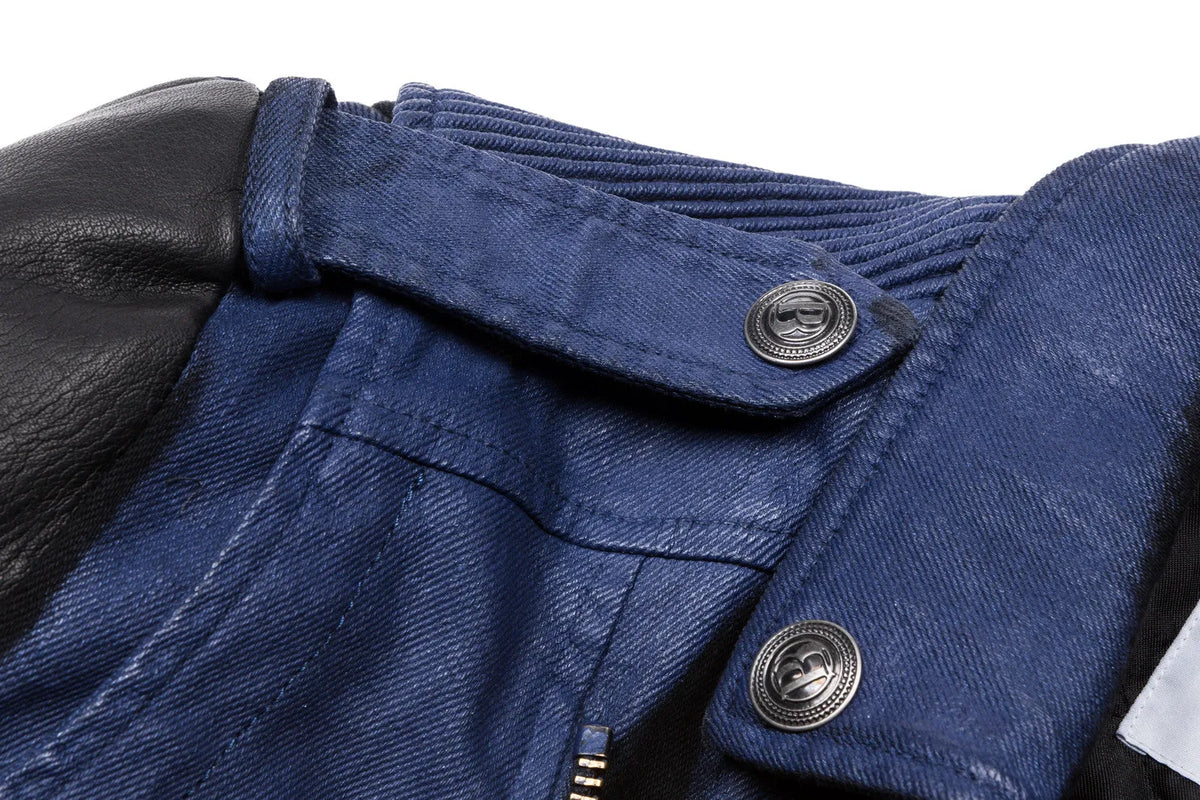 Pierre Balmain Moto Jacket - Navy / Black