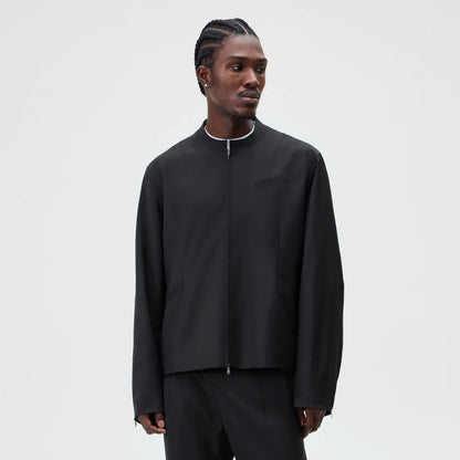 &Kin Tropical Wool Denez Jacket - Black