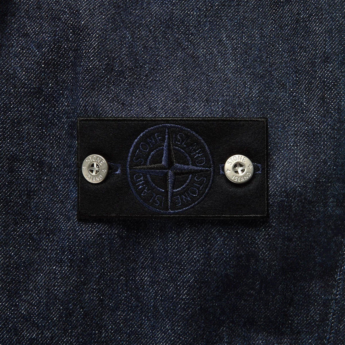 Stone Island Denim Research Rinsed Coach Jacket - Blue Rinse