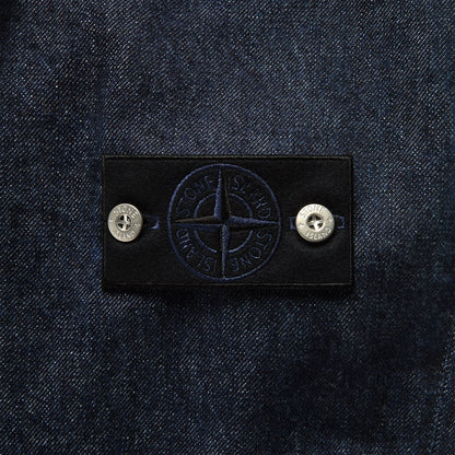 Stone Island Denim Research Rinsed Coach Jacket - Blue Rinse