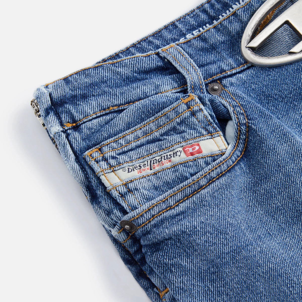 Diesel Denim Ark FSC D Logo Denim - Blue