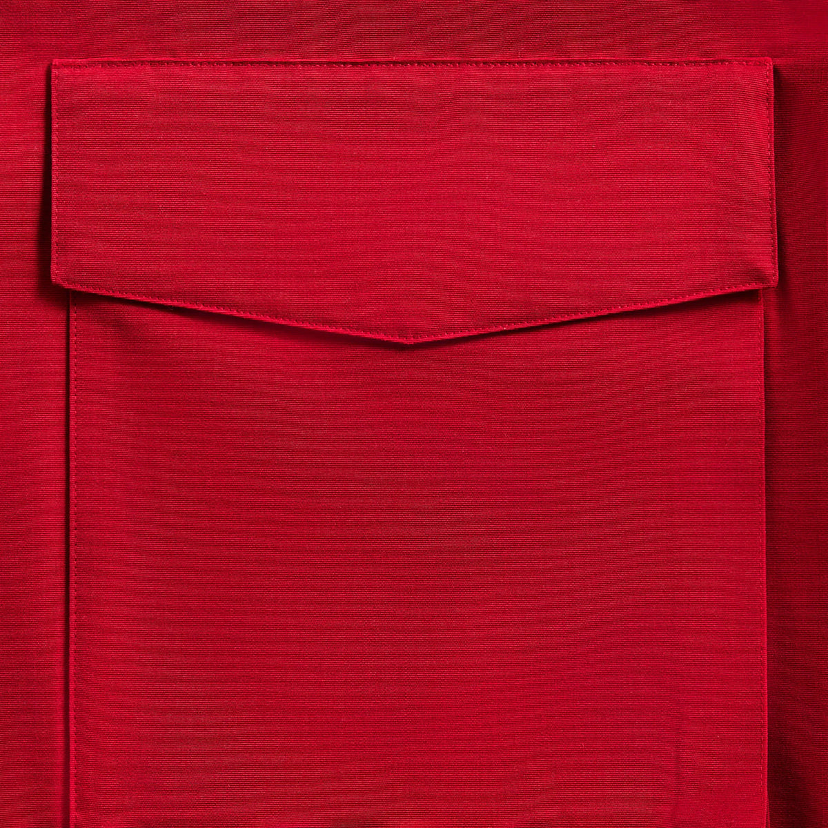 Auralee Wool Max Canvas High Neck Zip Blouson - Red