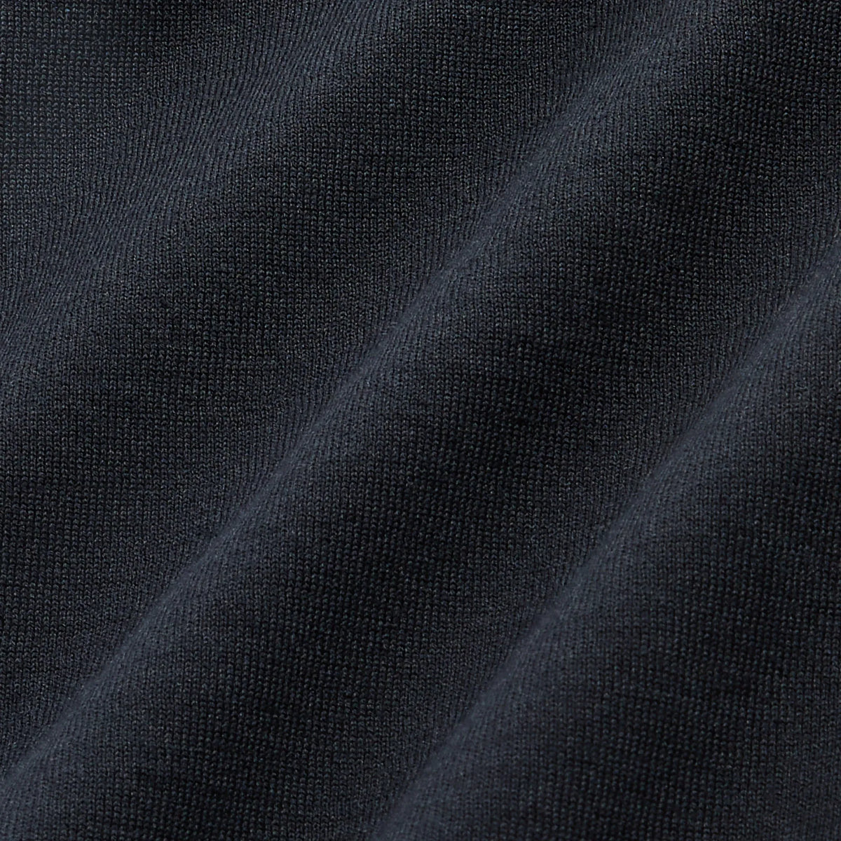 Auralee Super High Gauge Cotton Knit Polo - Dark Navy