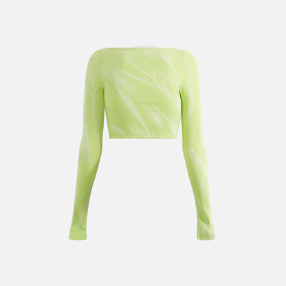 Dion Lee Interlink Long Sleeve Top - Washed Light Zest