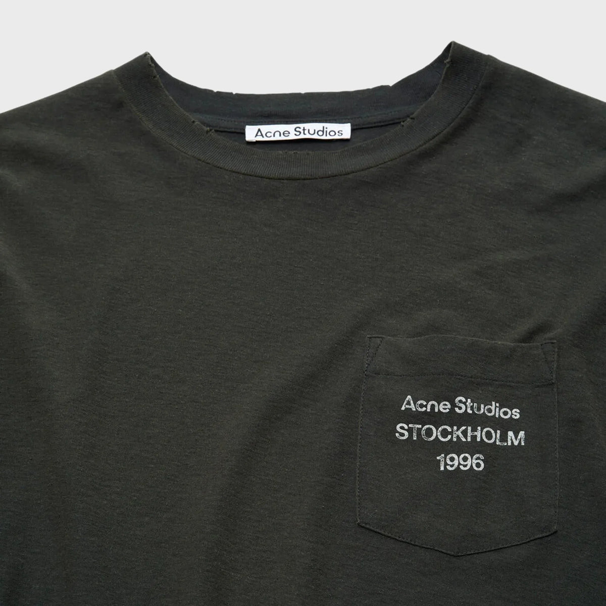 Acne Studios Logo Tee - Faded Black