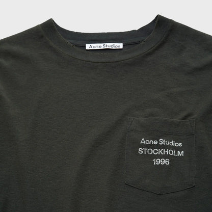 Acne Studios Logo Tee - Faded Black