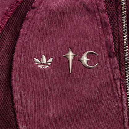 adidas x Thug Club Teamgeist Hooded Zip Up - Maroon