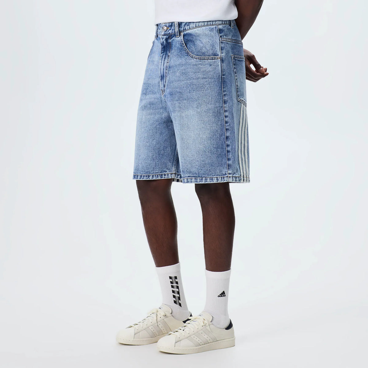 Kith & Messi for adidas Football Denim Short - Aurora / Ink