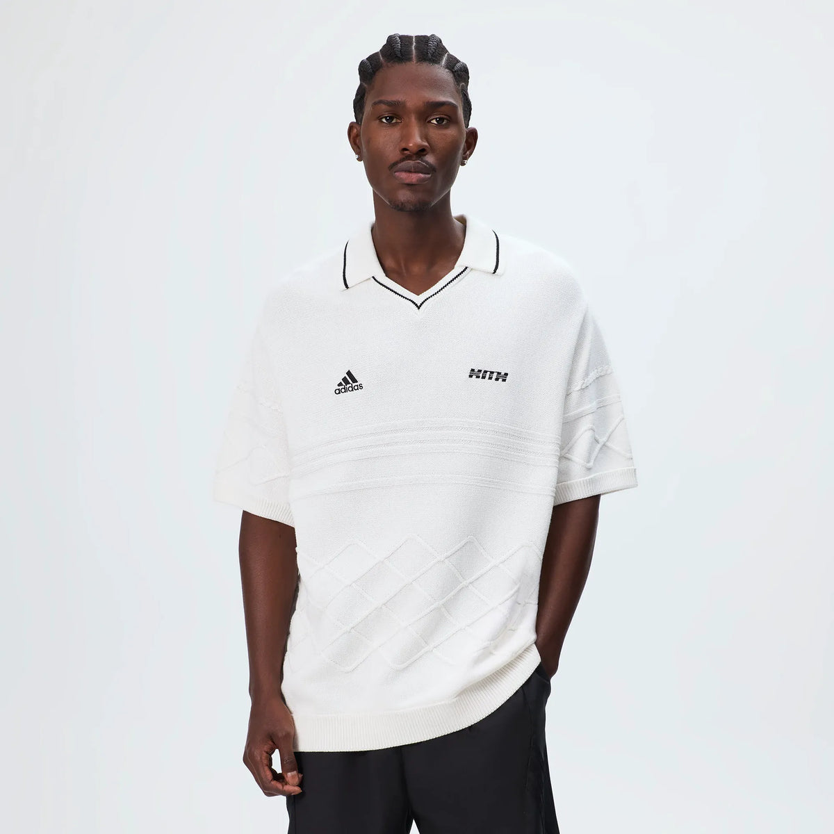 Kith & Messi for adidas Football Knit Polo - White