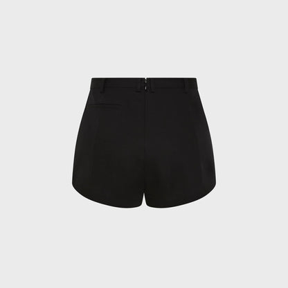 St. Agni Wool Tailored Mini Short - Black