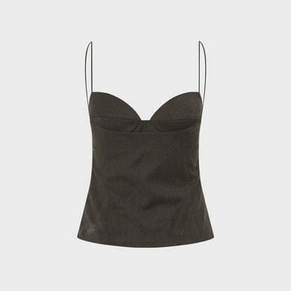St. Agni Wool Cami Top - Mulch