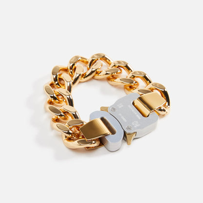 1017 Alyx 9SM Bracelet with Buckle - Shiny Gold