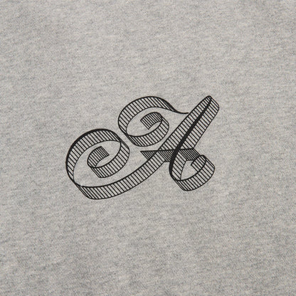 Awake NY Script Crew Neck - Heather Grey