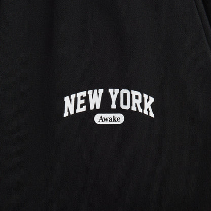 Awake NY New York Arch Open Hem Sweatpant - Black