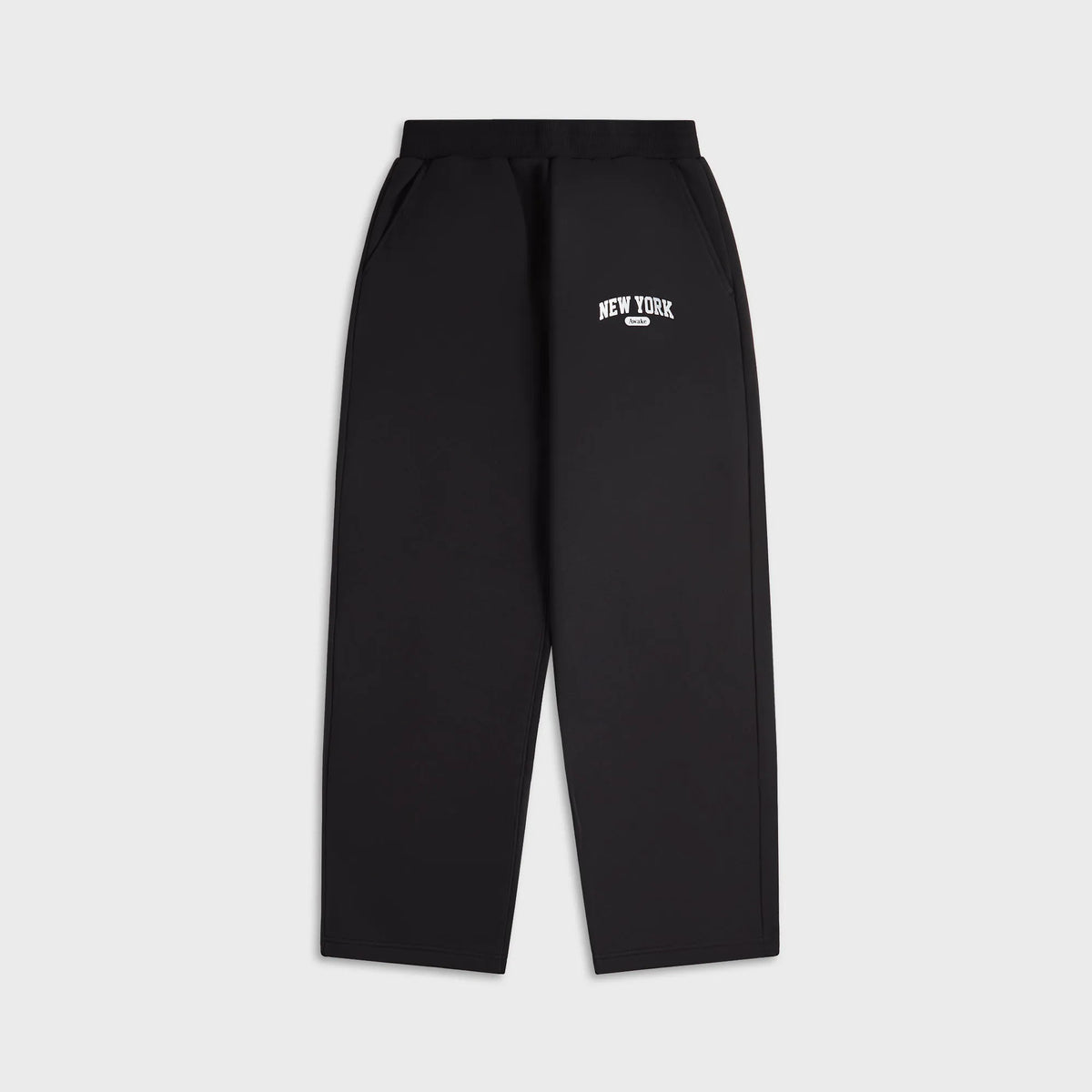 Awake NY New York Arch Open Hem Sweatpant - Black