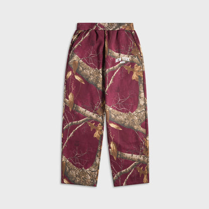 Awake NY New York Arch Open Hem Sweatpant - Merlot