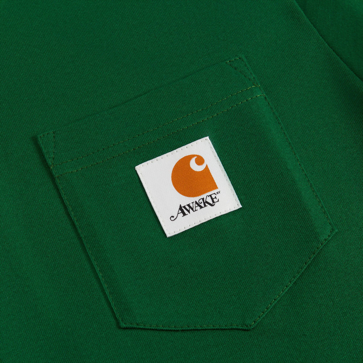 Awake NY x Carhartt WIP Pocket Tee - Dark Green