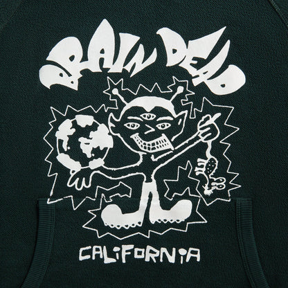 Brain Dead Global Shock Hoodie - Forest Green