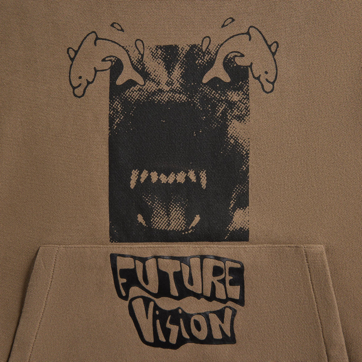Brain Dead Future Vision Hoodie - Coffee