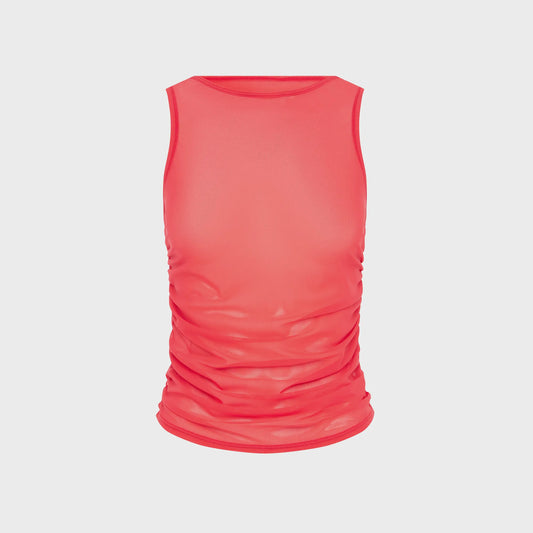 Bond Eye Claudia Tank Top - Cherry Mesh