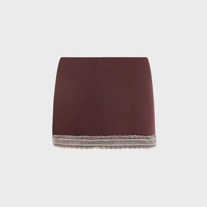 Buci Lace Brae Skirt - Cocoa