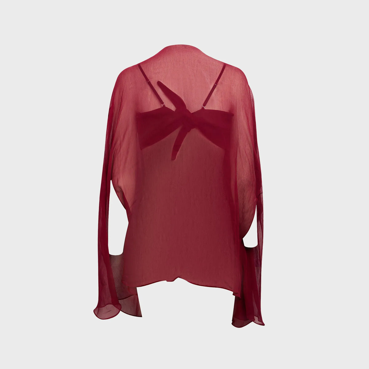 Buci Ibis Poncho Set - Burgundy