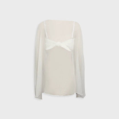 Buci Ibis Poncho Set - Ivory