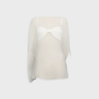 Buci Ibis Poncho Set - Ivory